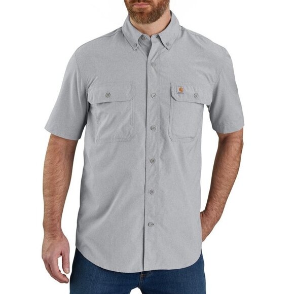 Carhartt Force® Relaxed Fit Lightweight Short-Sleeve Shirt Steel Size XXL (New) - Picture 1 of 9